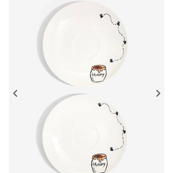 Disney Winnie the Pooh Teacup Set NWT 2 cups & 2 saucers Piglet Eeyore - Picture 4 of 12